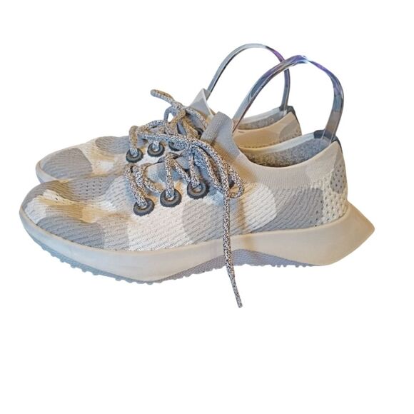 Allbirds Women's Tree Dasher 2 - Blizzard Light Grey Camouflage Size 8 - Picture 4 of 6
